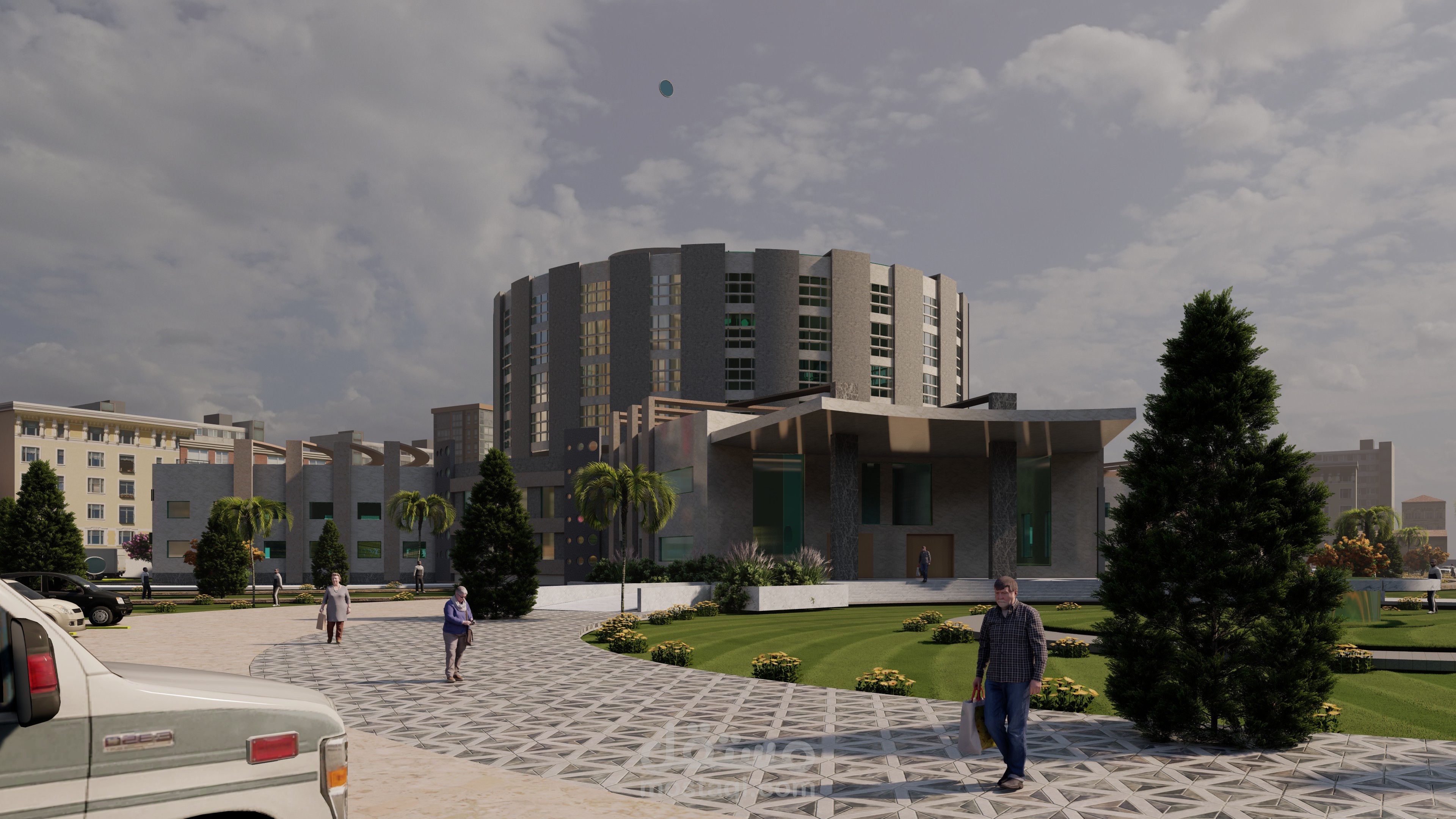 مشروع تصميم مستشفى عام 300 سرير