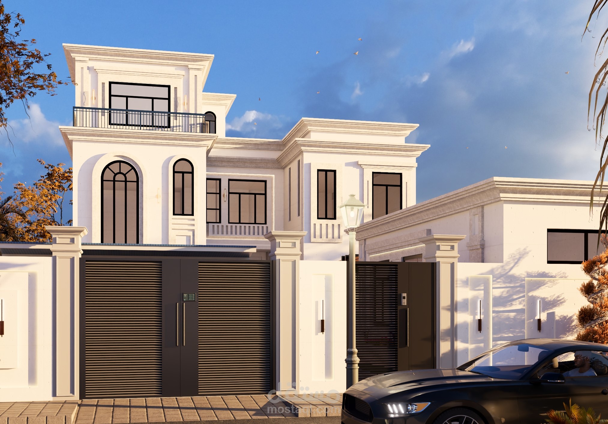تصميم فيلاء بجميع المخططات _الواجهات _اللاندسكيب