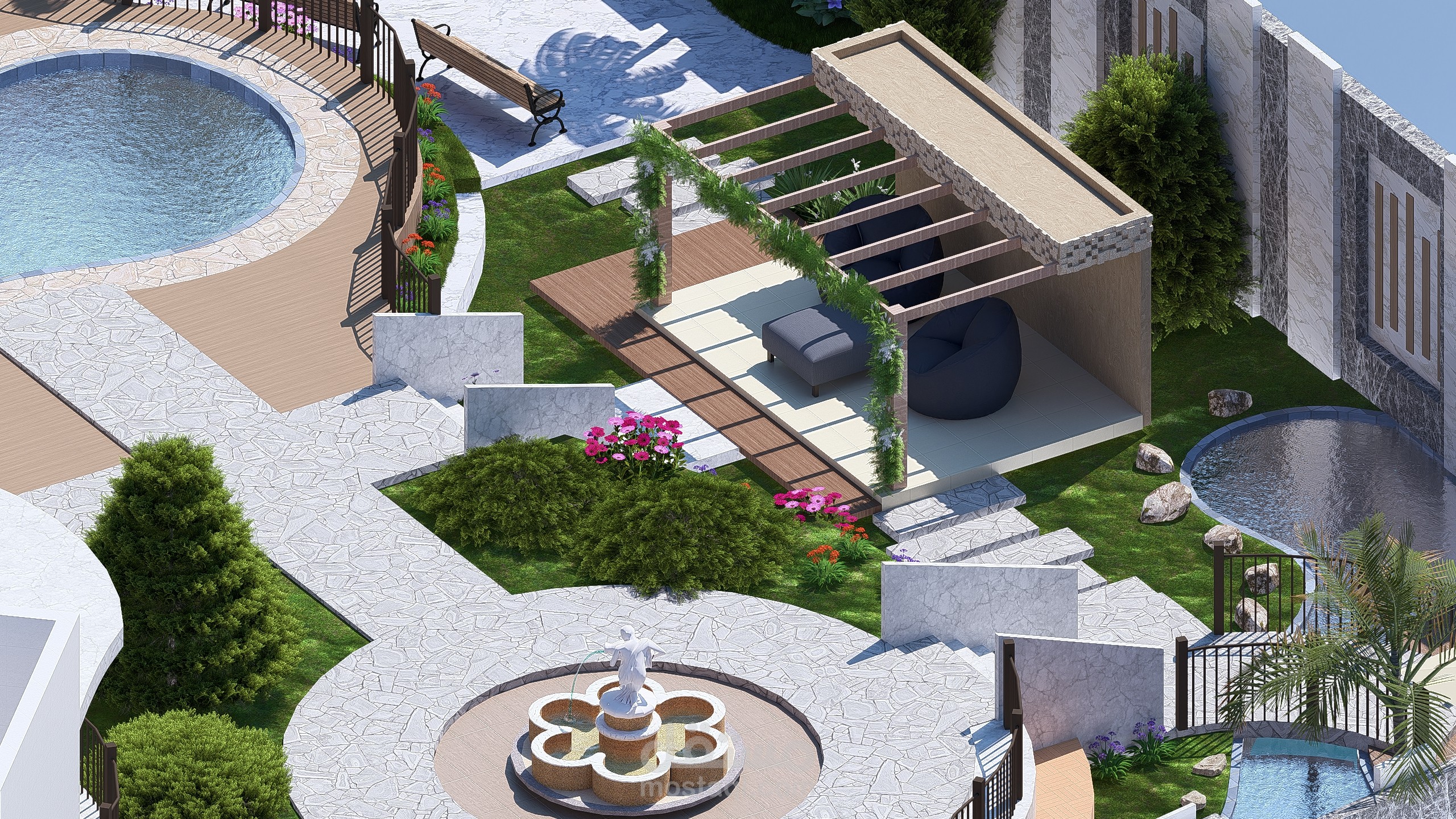 تصميم حديقة منزلية