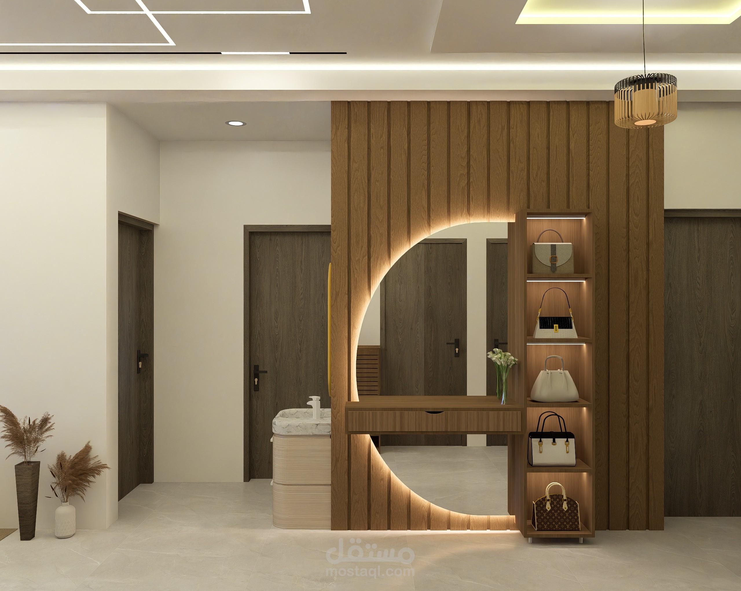 تصميم داخلي لشقه 200 M