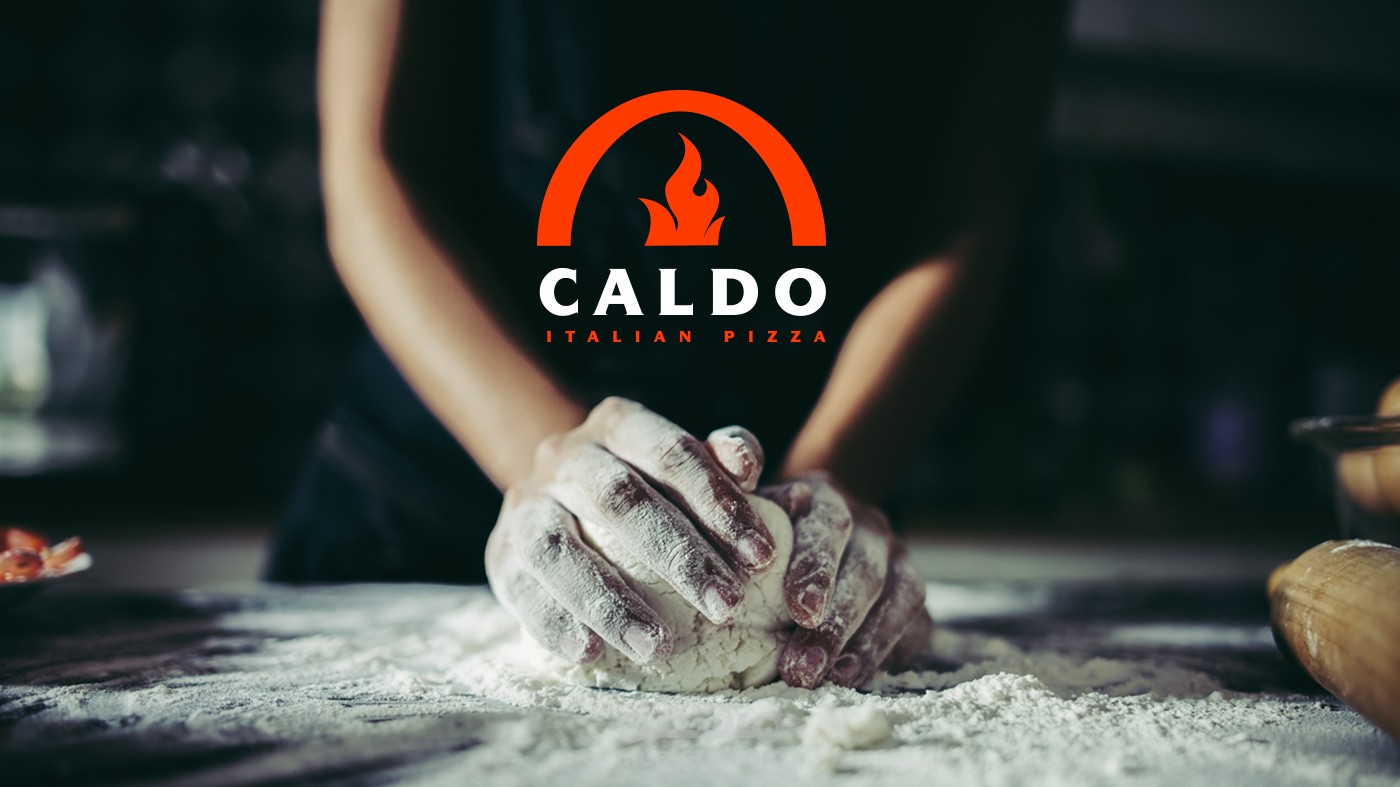 Caldo pizza branding and full identity - هوية بصرية