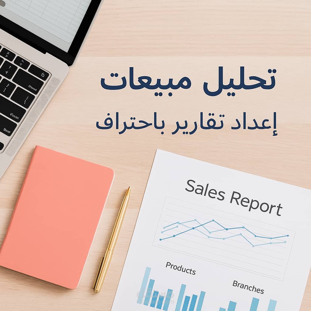 تحليل مبيعات وإعداد تقارير أداء احترافية باستخدام Excel