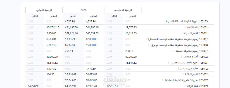مراجعة حسابات وارصدة ميزان المراجعة