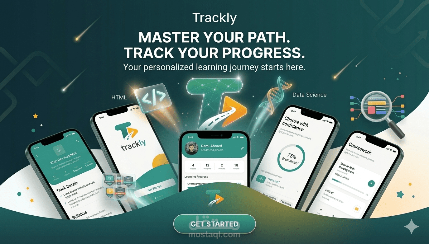 Trackly – منصة ذكية لتنظيم الكورسات والتراكات التعليمية