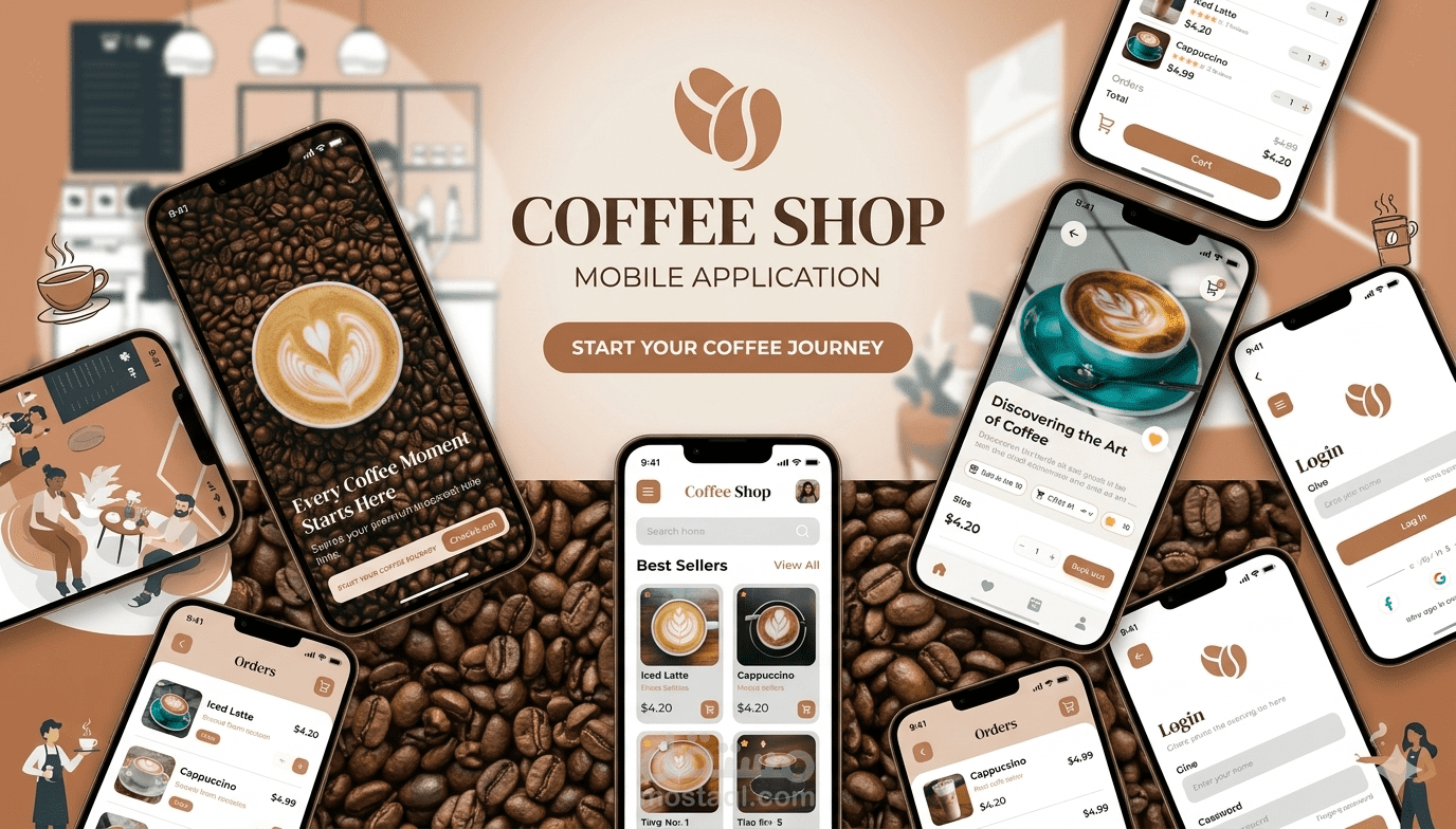 Coffee Shop – تطبيق حديث لطلب القهوة والمشروبات