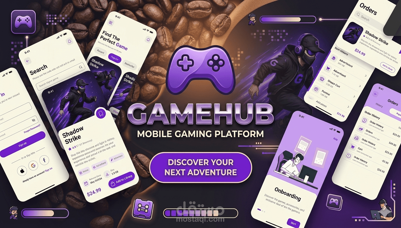 GameHub – Gaming Marketplace & Community App
