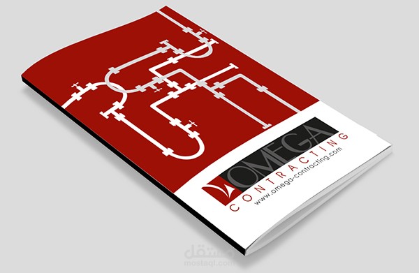 كتاب  لشركة صناعية من ٥٠ صفحة مصممة بالفوطوشوب والإينديزاين