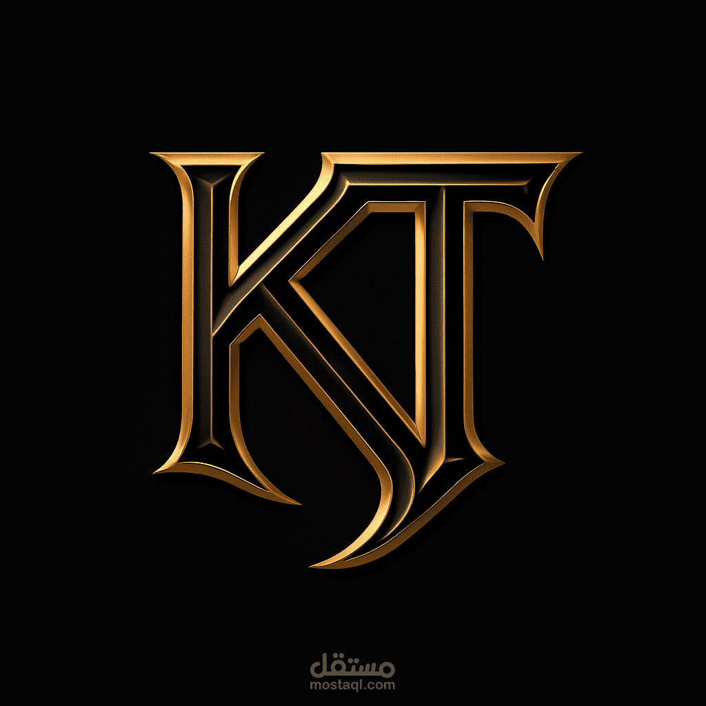تصميم شعار يتكون من A, K