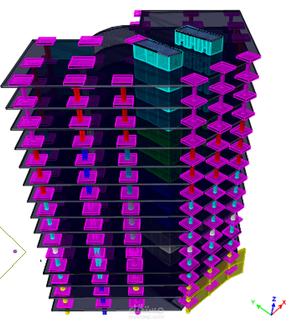 المشروع هو دراسة وتصميم فندق. يتكوّن المبنى من 15 طابقًا: طابقان تحت الأرض، طابق أرضي، و12 طابقًا متكررًا. في سنة 2022