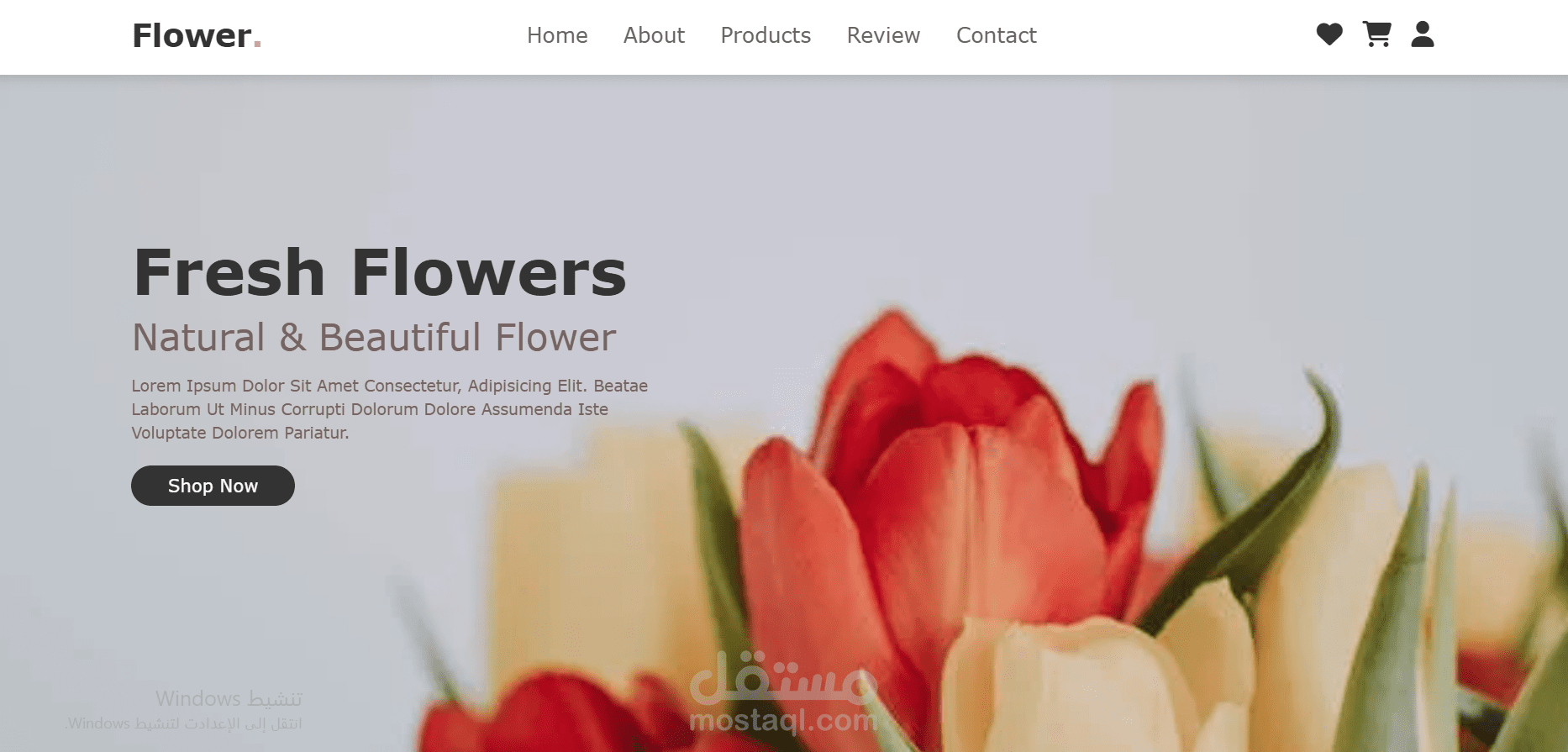 FLOWER SHOPPING WEBSITE