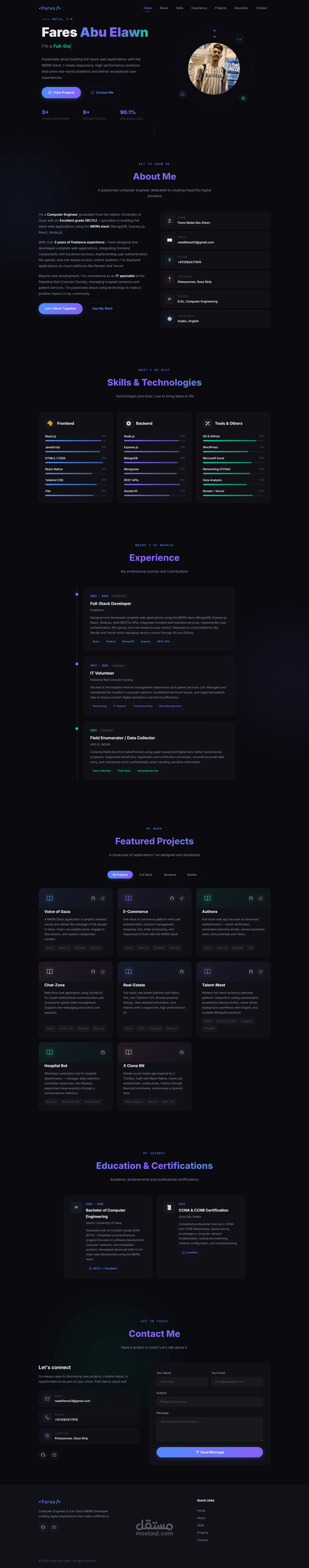 Portfolio Website - Personal Developer Portfolio