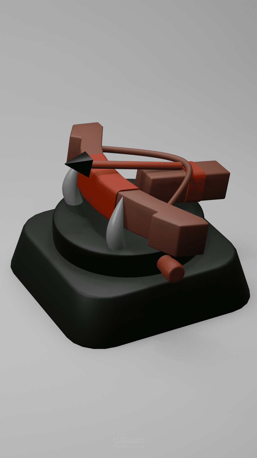 low poly axe