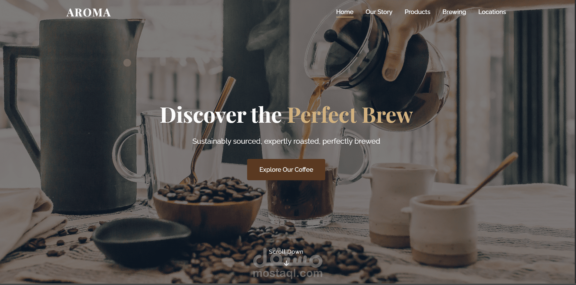 تصميم صفحة landing Page متجاوبة