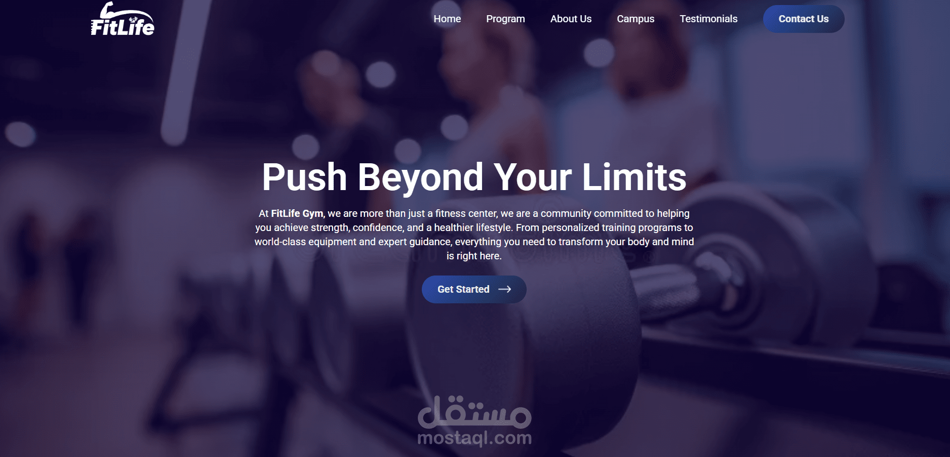 FitLife - Modern Fitness Website