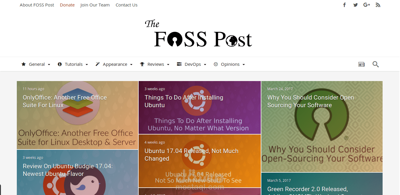 موقع FOSSPost.org
