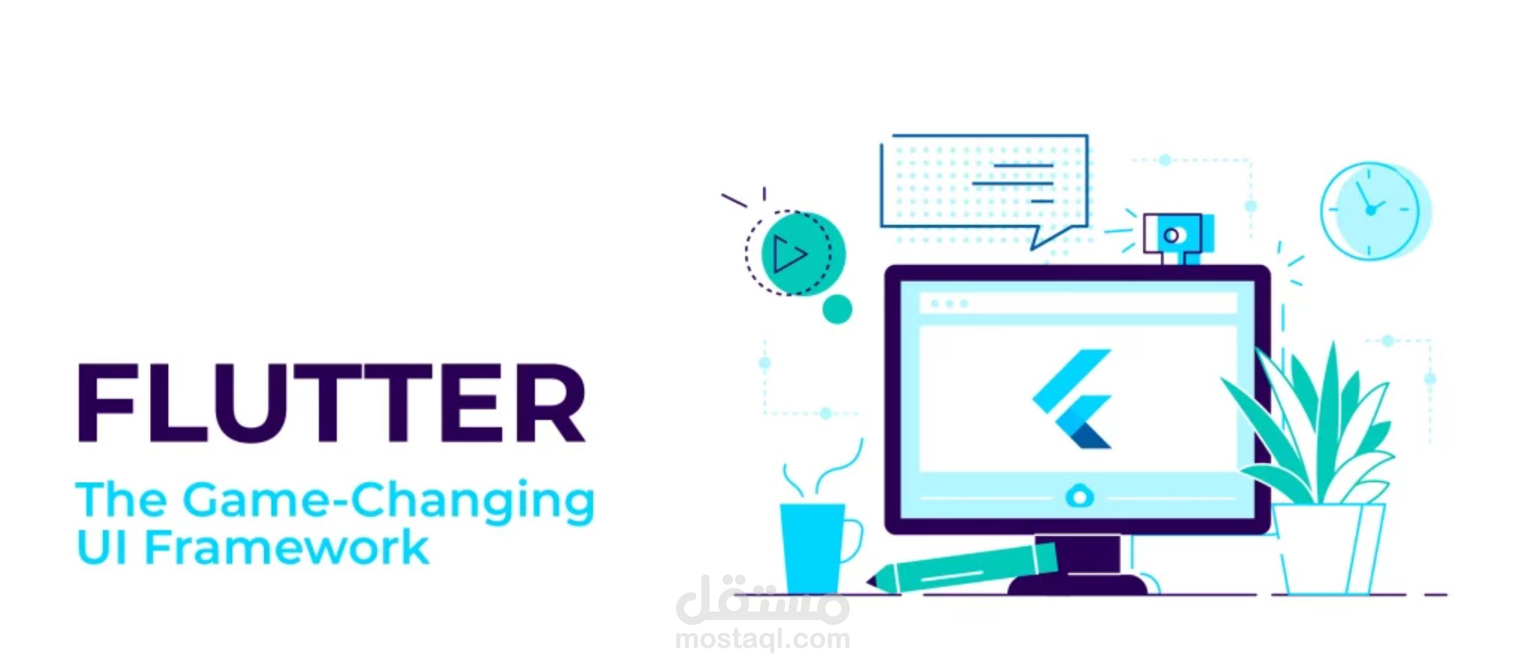 تحويل تصميم UI إلى تطبيق Flutter احترافي