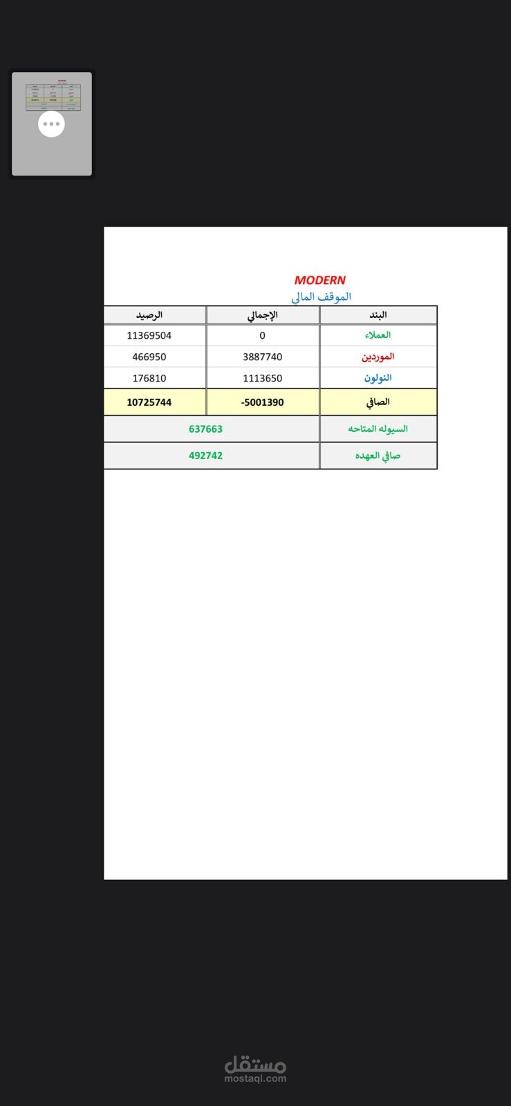حسابات عملاء و حركة خزينة