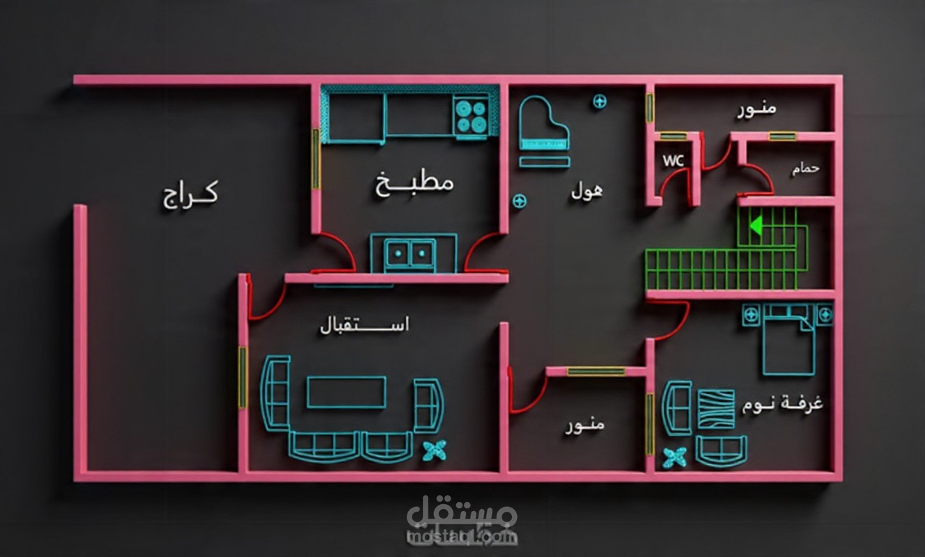 رسم لوحات اوتوكاد بالقطعه
