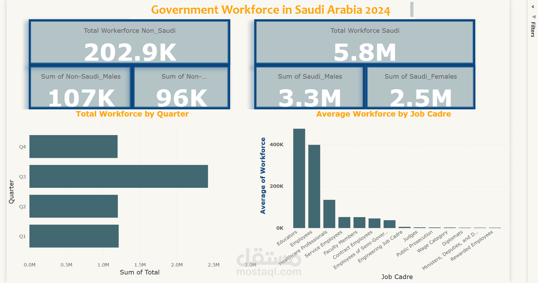 Government Workforce 2024 in Saudi Arabia | مستقل