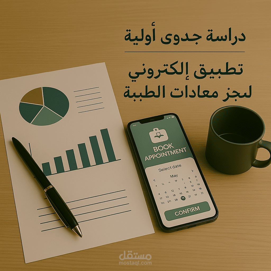 دراسة جدوى أولية – تطبيق إلكتروني لحجز مواعيد العيادات الطبية