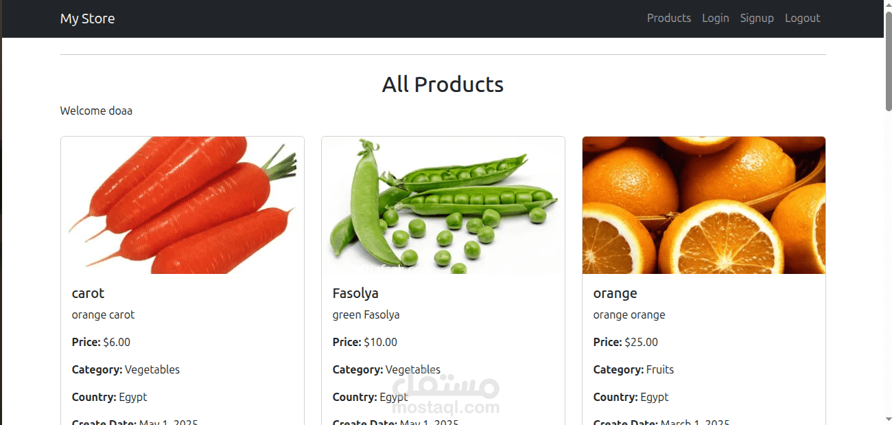 Online shopping FoodStore