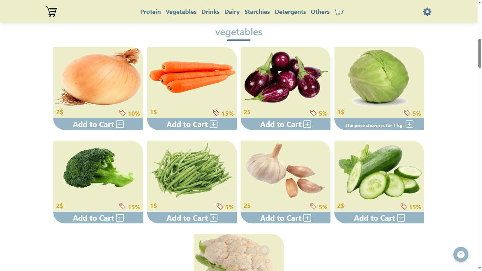 موقع لسوبر ماركت