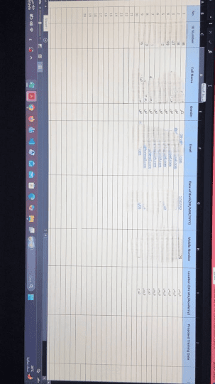تصميم وإدارة جداول بيانات احترافية باستخدام Excel لإدارة بيانات الموظفين