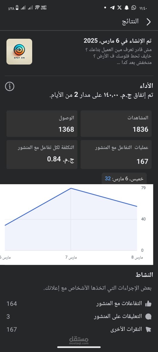 اعلان لي صفحه