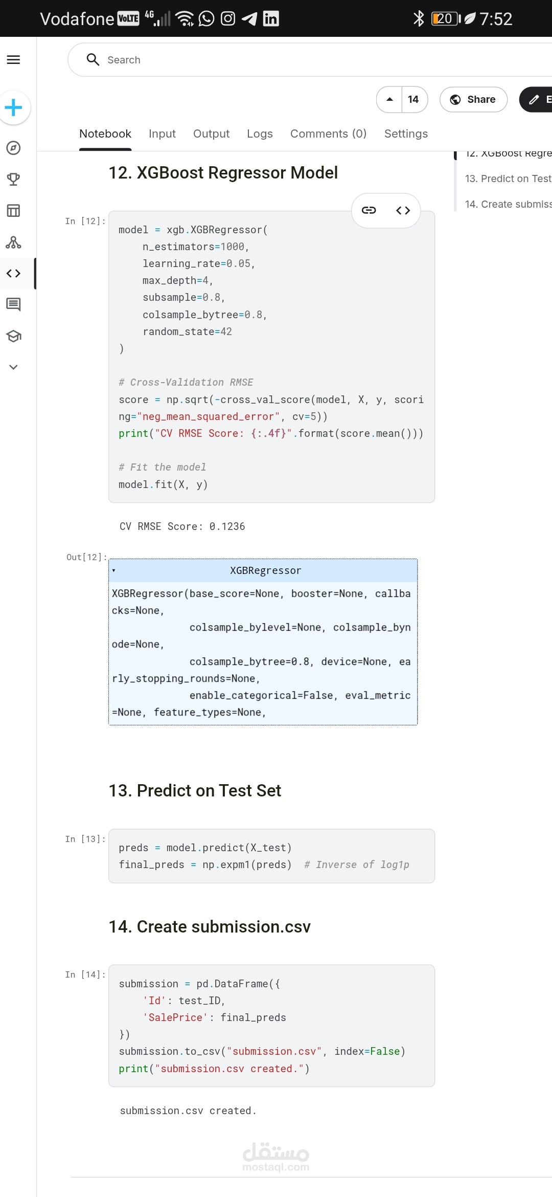 XGBoost Regressor