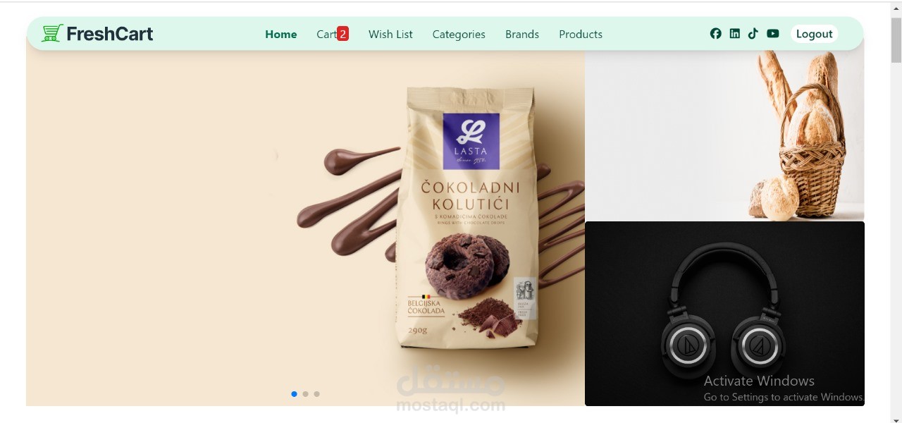 E-commerce wep app (react js)
