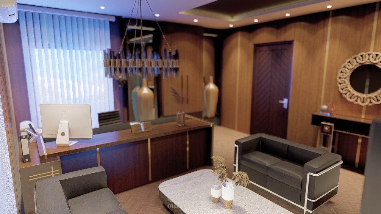 تصميم داخلي 3D لشركة تطوير عقاري