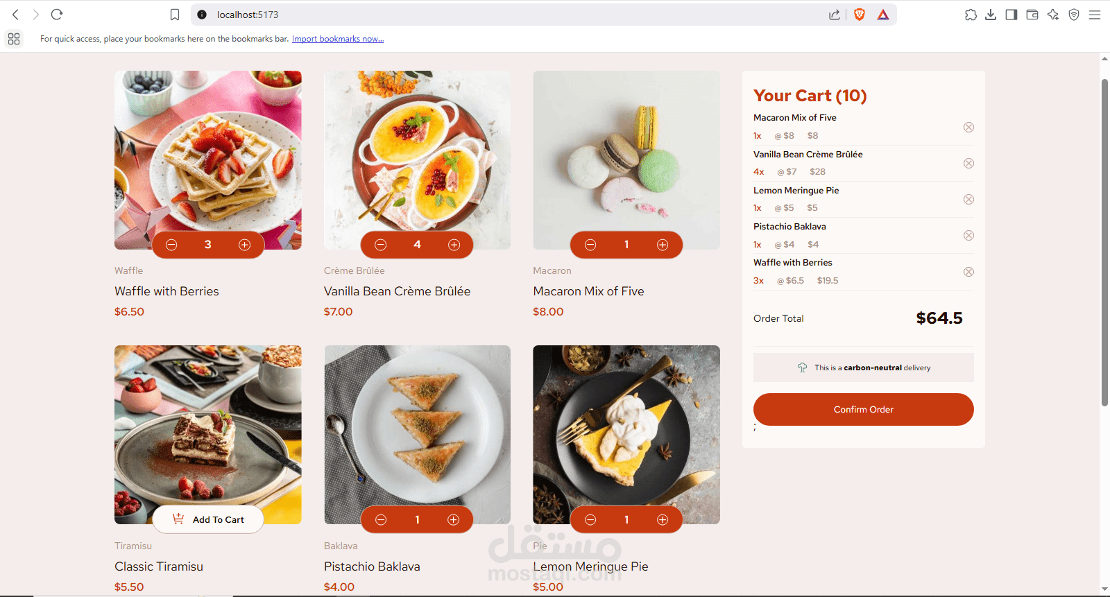 Desserts