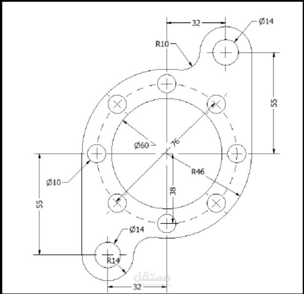 الاعمال الطلابية للهندسة (auotCAD)