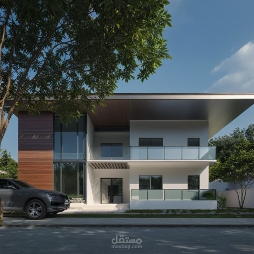 Exterior modern villa project