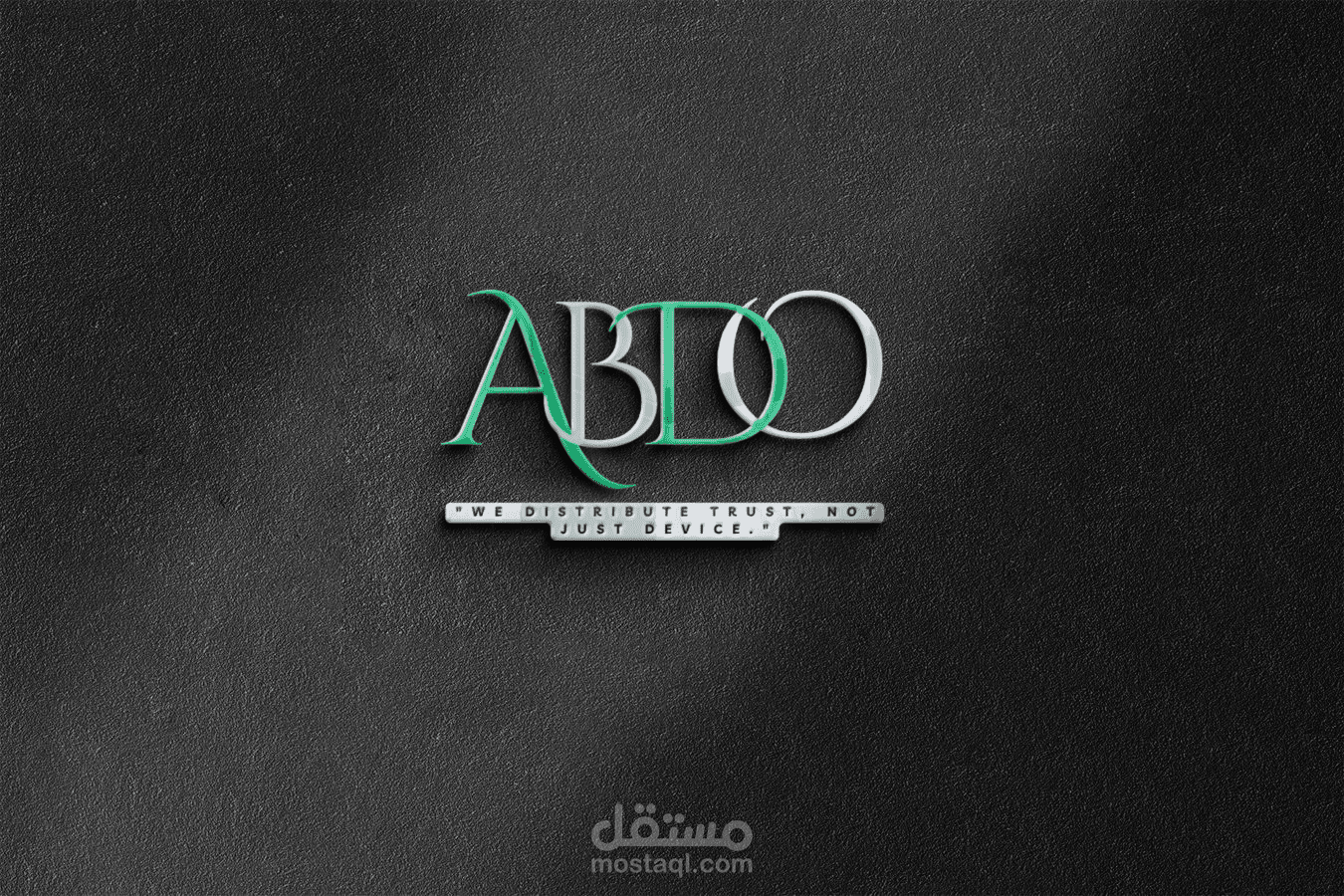 تصميم شعار احترافي ثلاثي الأبعاد (3D) لشركة ABDO – يعكس الثقة والاحترافية