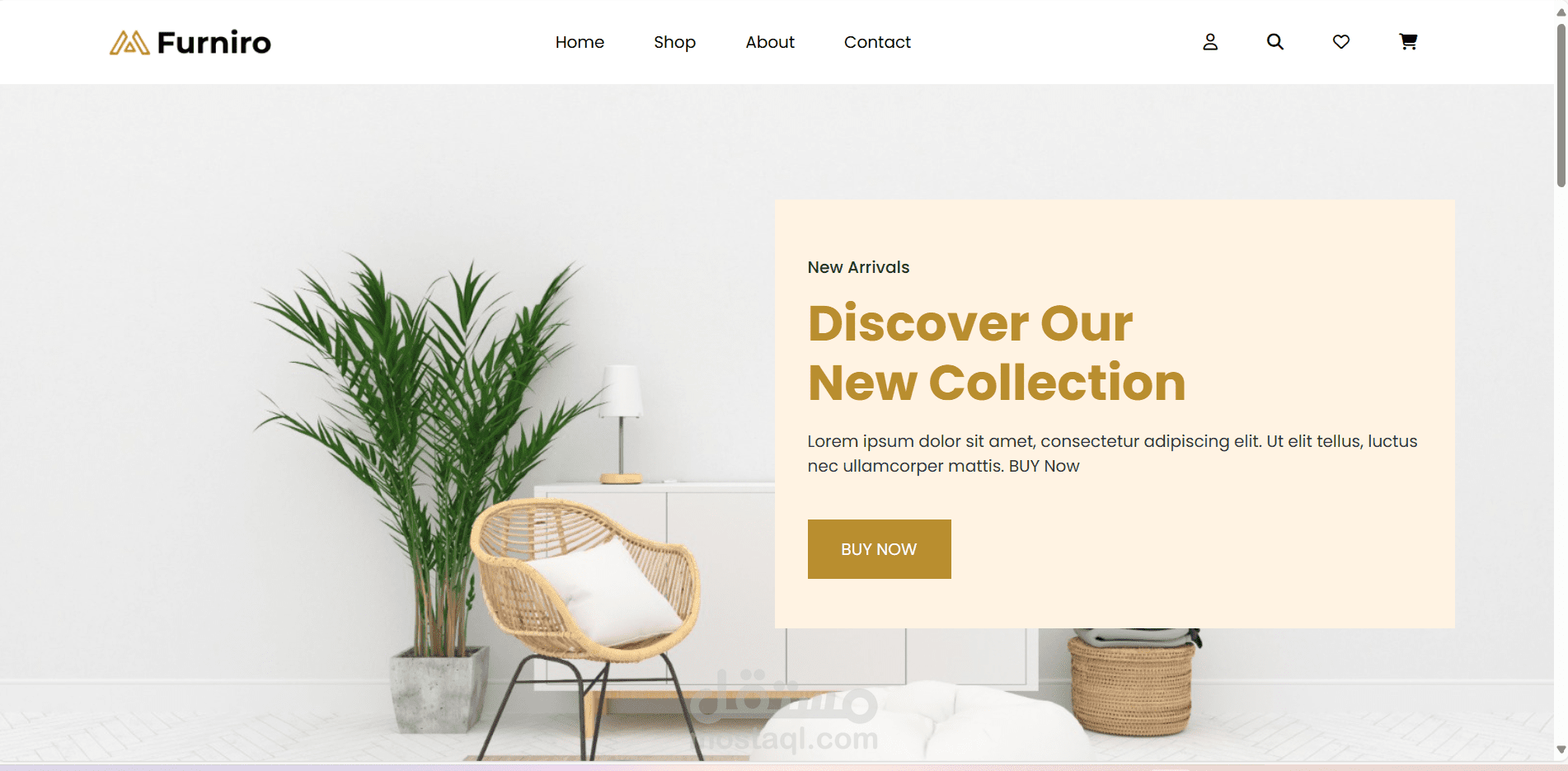 Furniro – متجر إلكتروني للأثاث