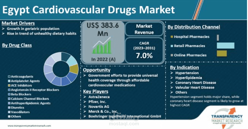egypt cardiovascular drugs market
