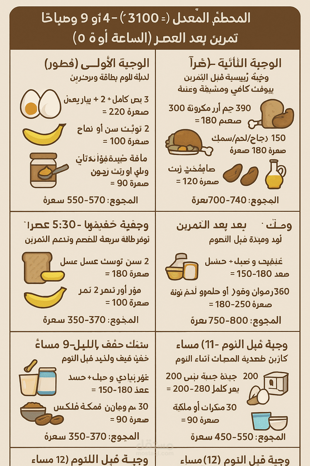 تنظيم  جدول نظام غذائى  [ للاشخاص المهتمين بالرياضه ]
