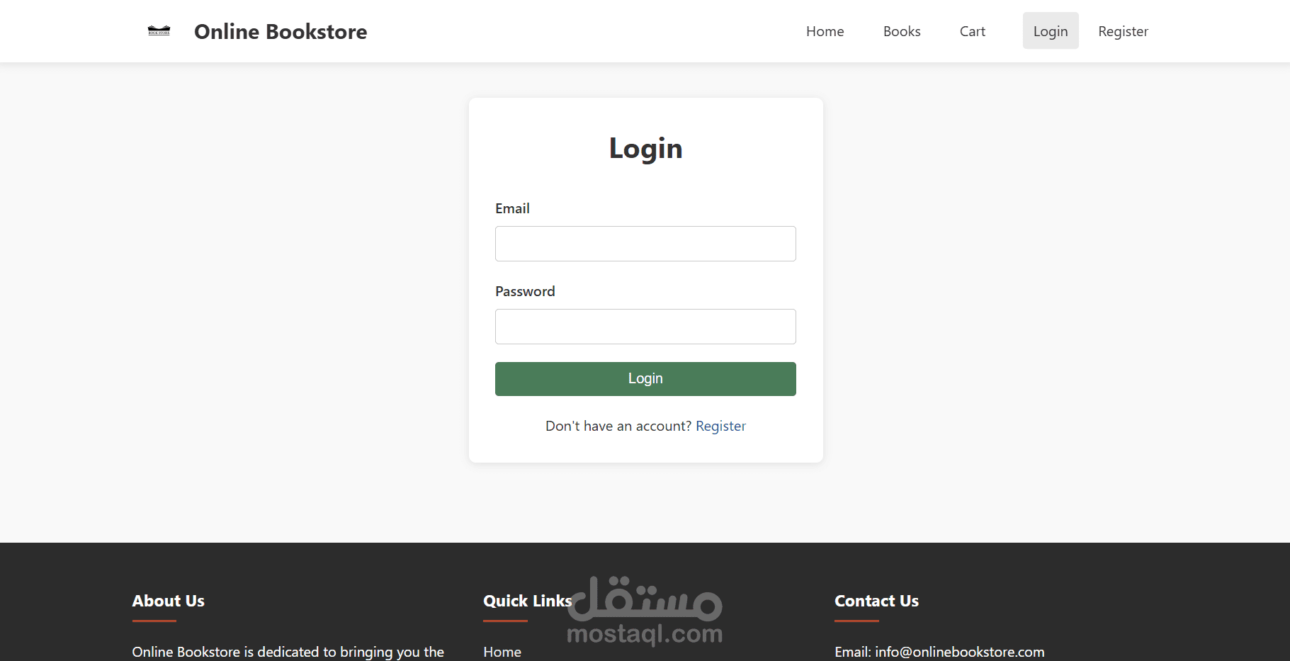 online bookstore