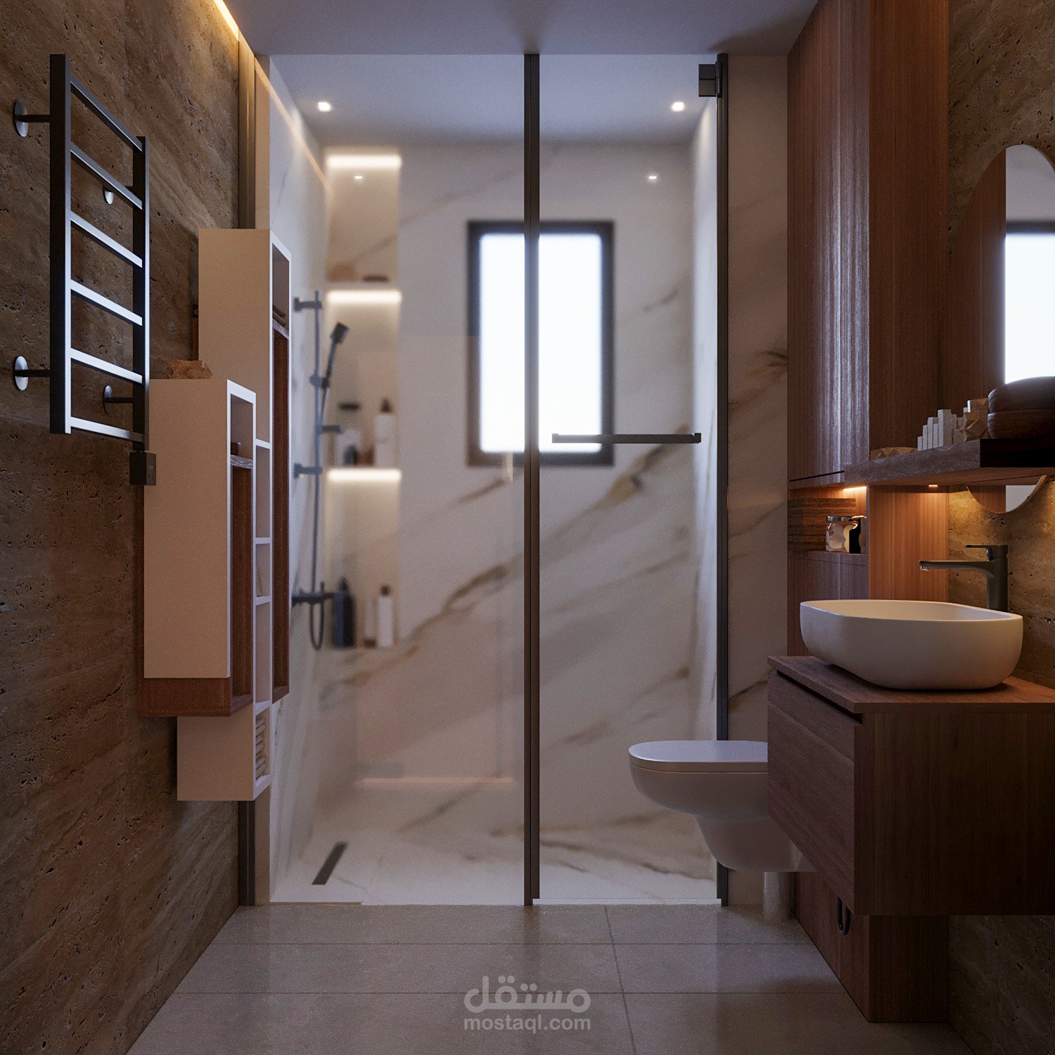 تصميم داخلي حمامات