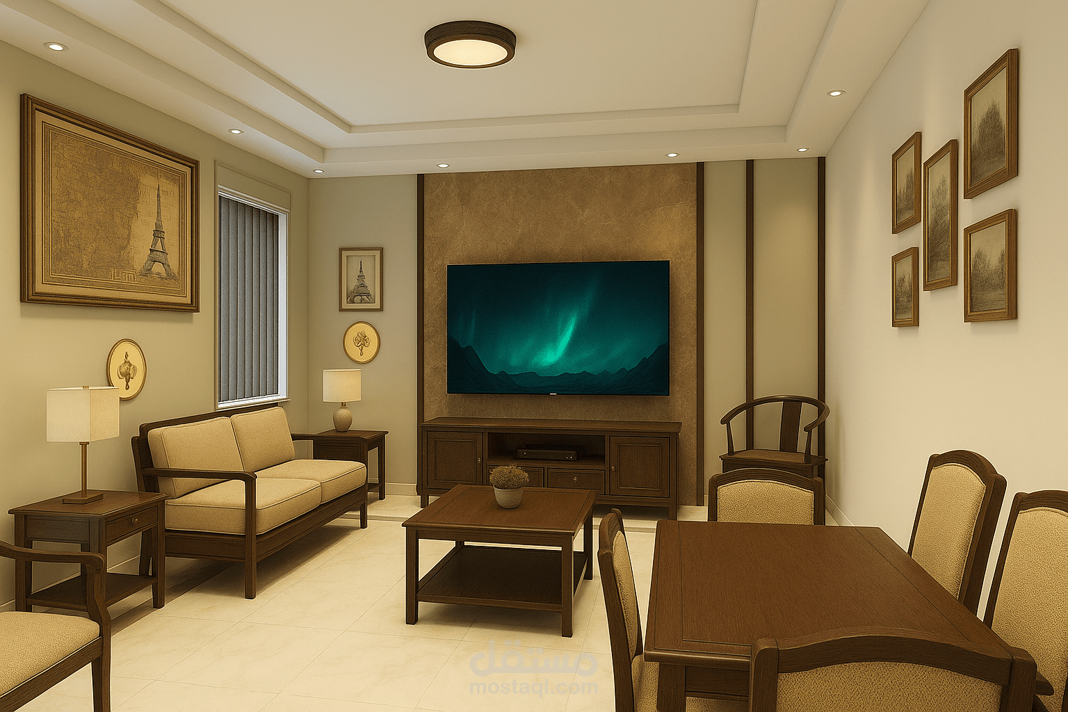 Interior design for a villa