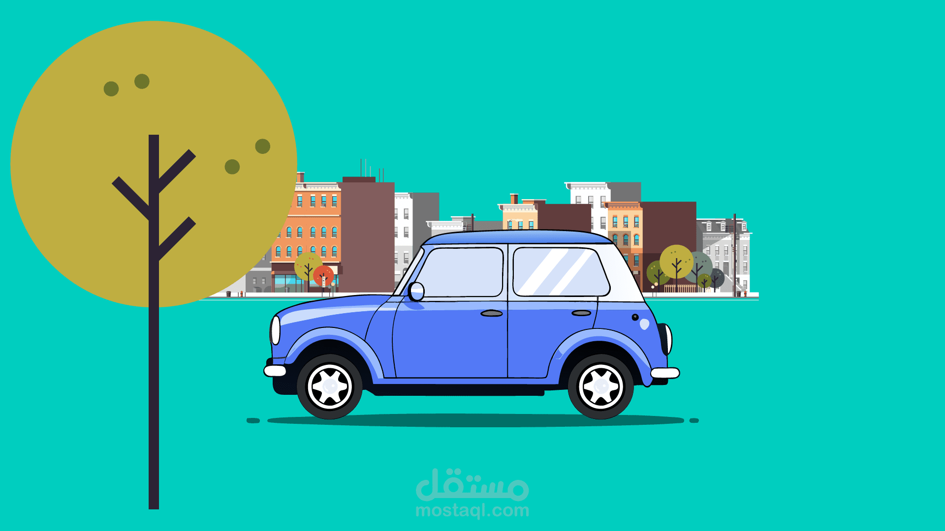تحريك مشهد موشن جرافيك