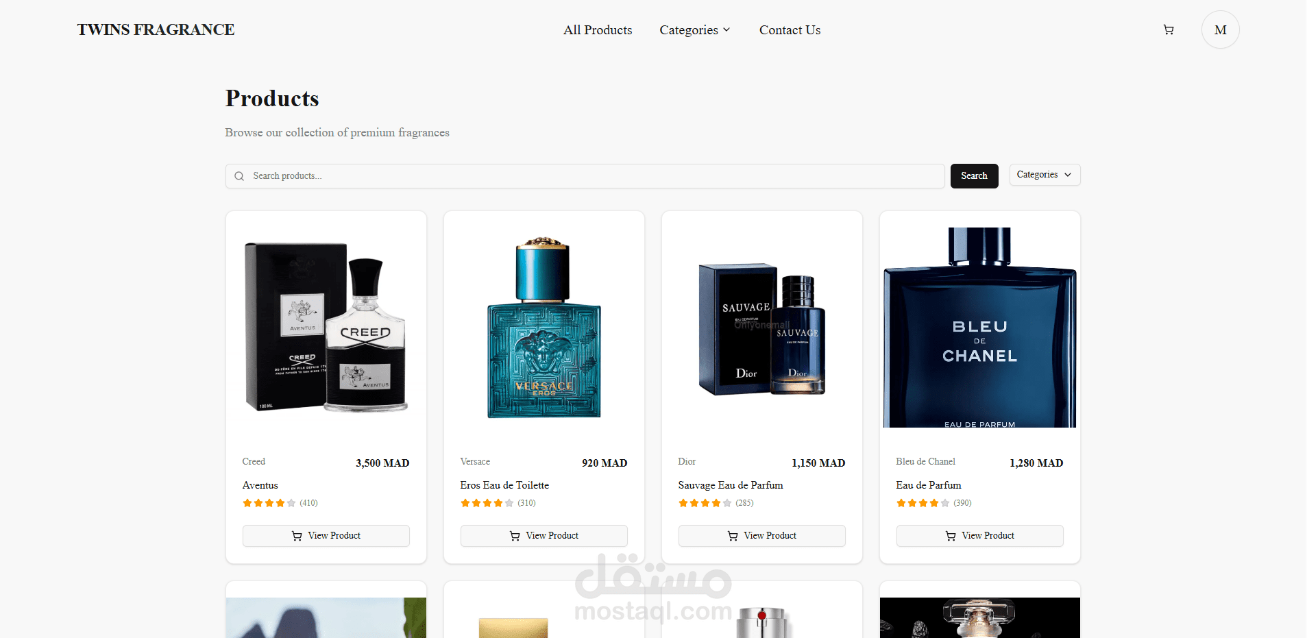 Fully fleged e-commerce website