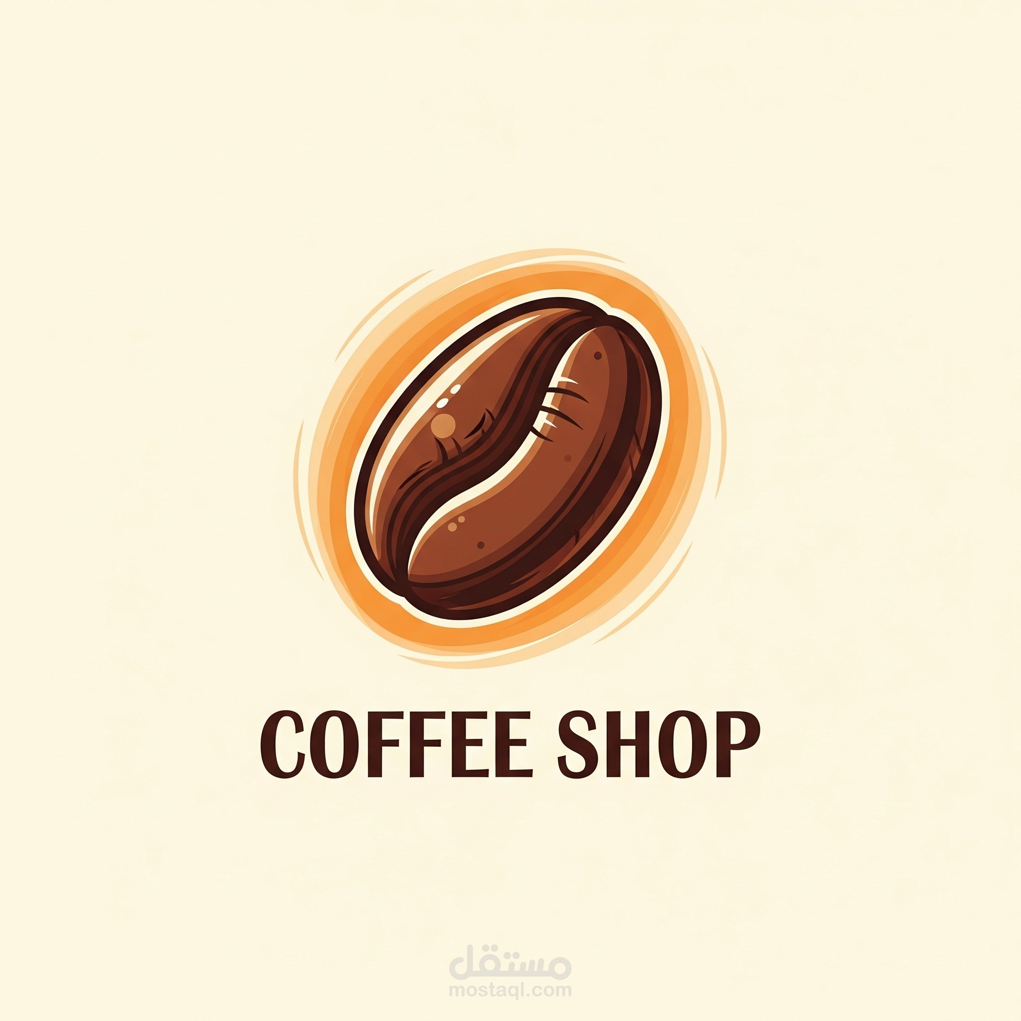 تصميم جرافيكي لشعار مقهى