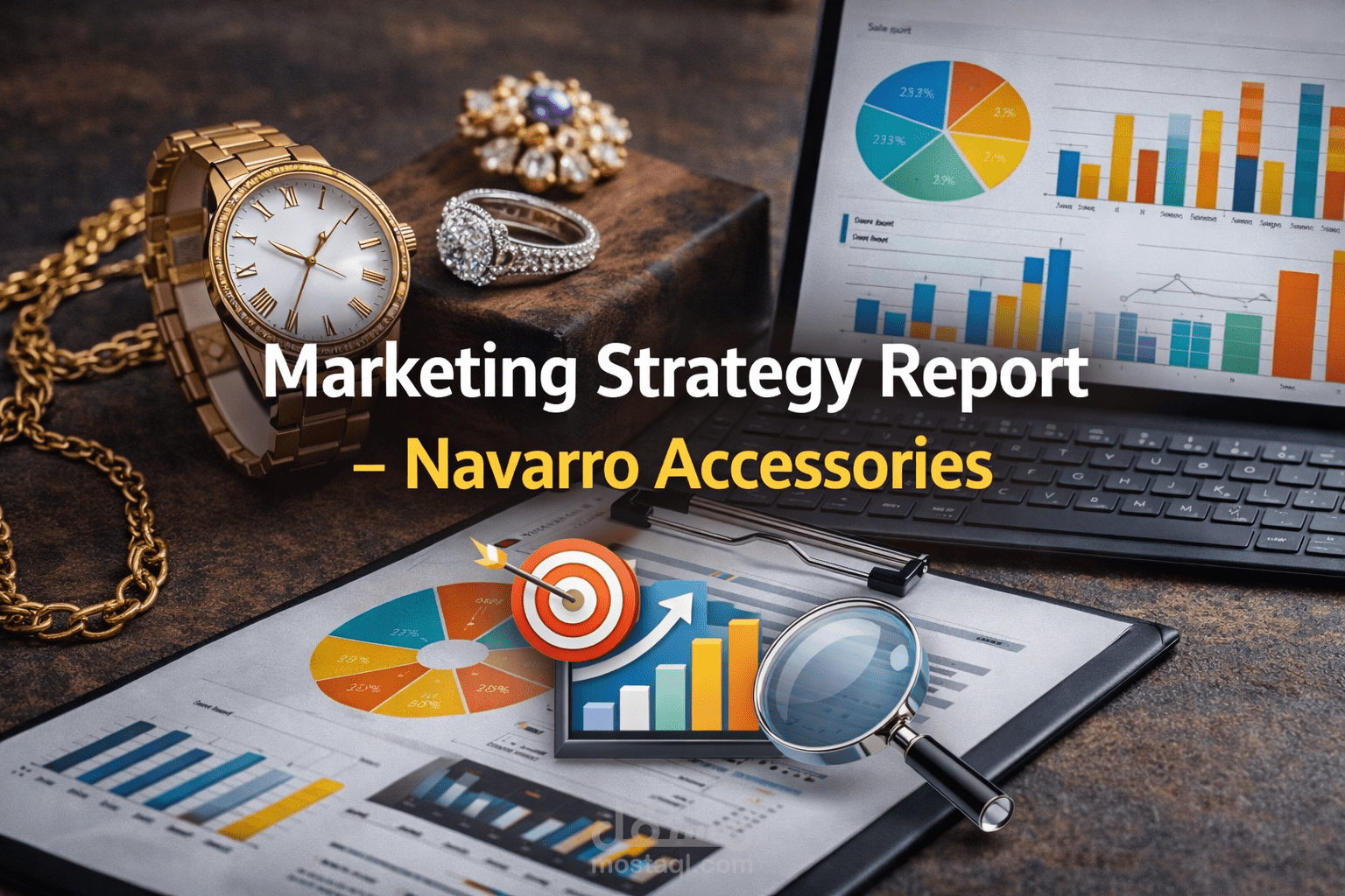 إعداد تقرير دراسة تسويقية متكاملة لشركة نافارو  للإكسسوار