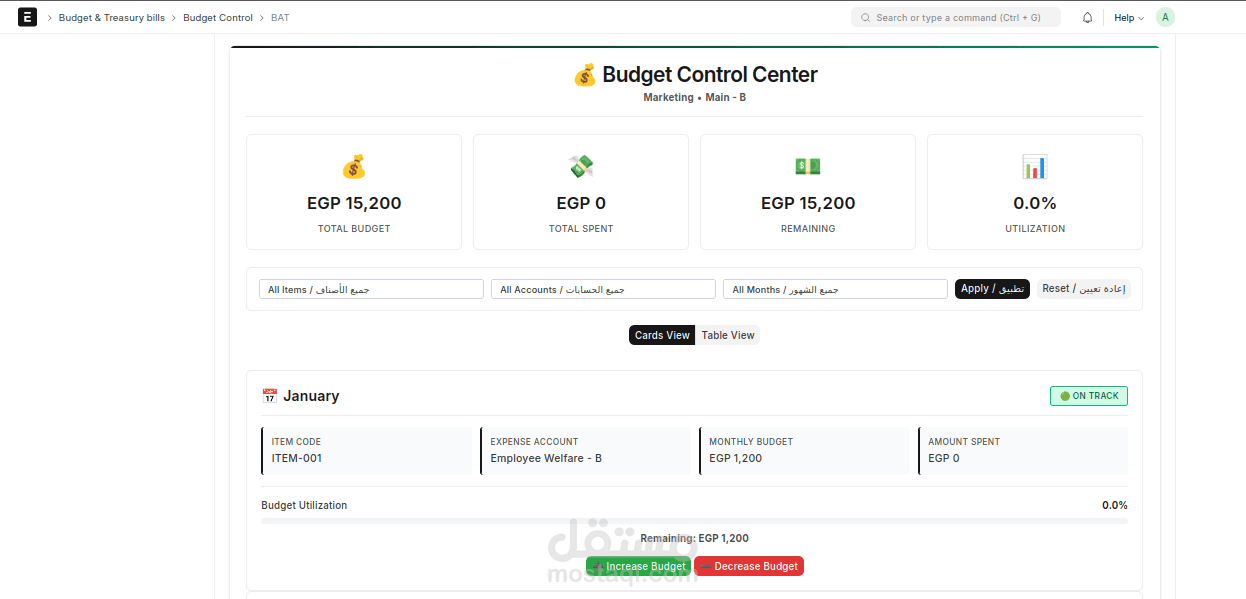 Budget Management System (BMS)