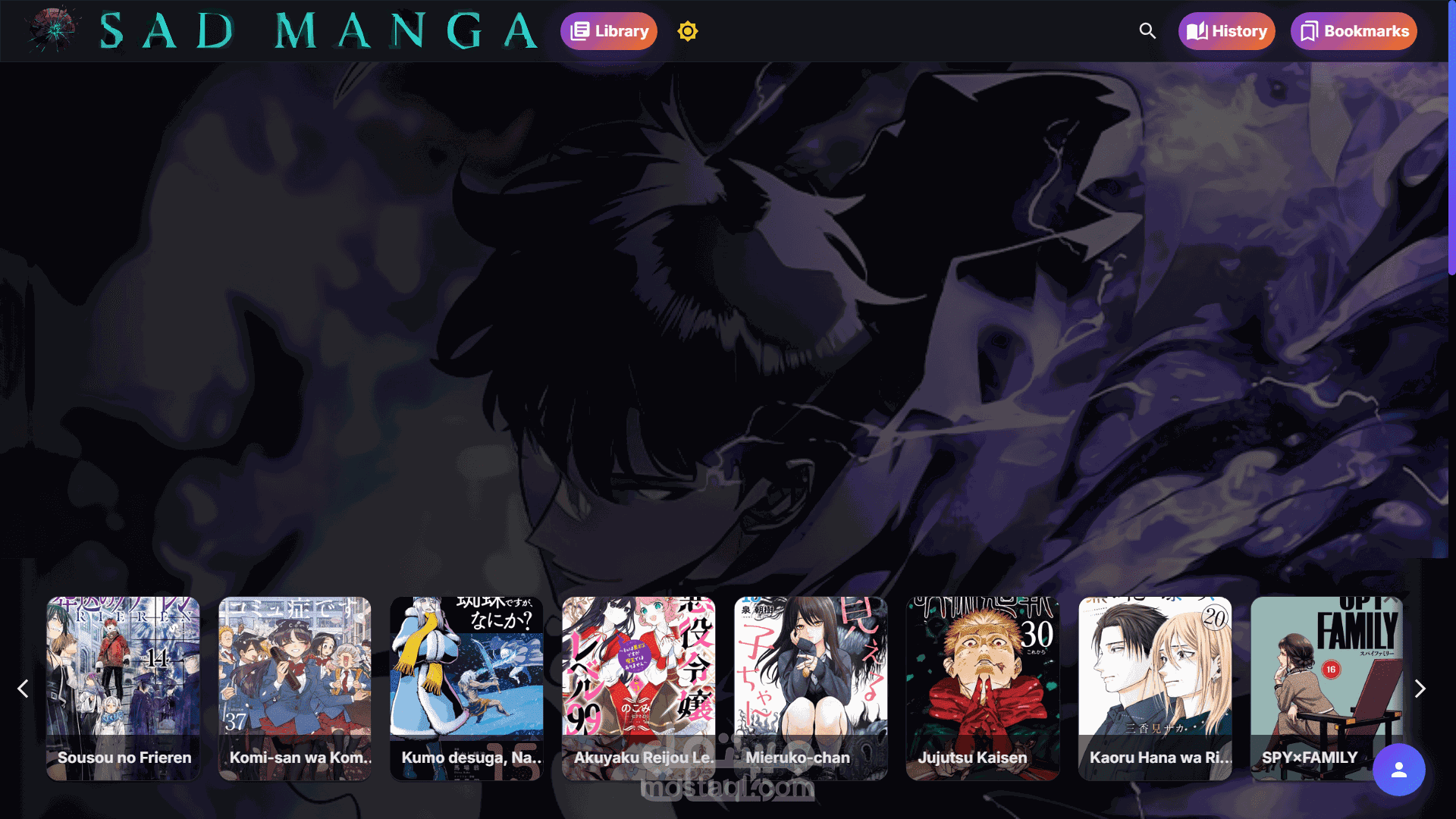 Sadmanga – موقع قراءة مانجا تفاعلي