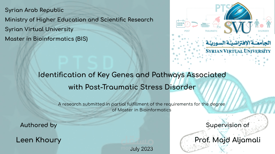 PTSD Genomics: Research Presentation on Key Genes and Pathways