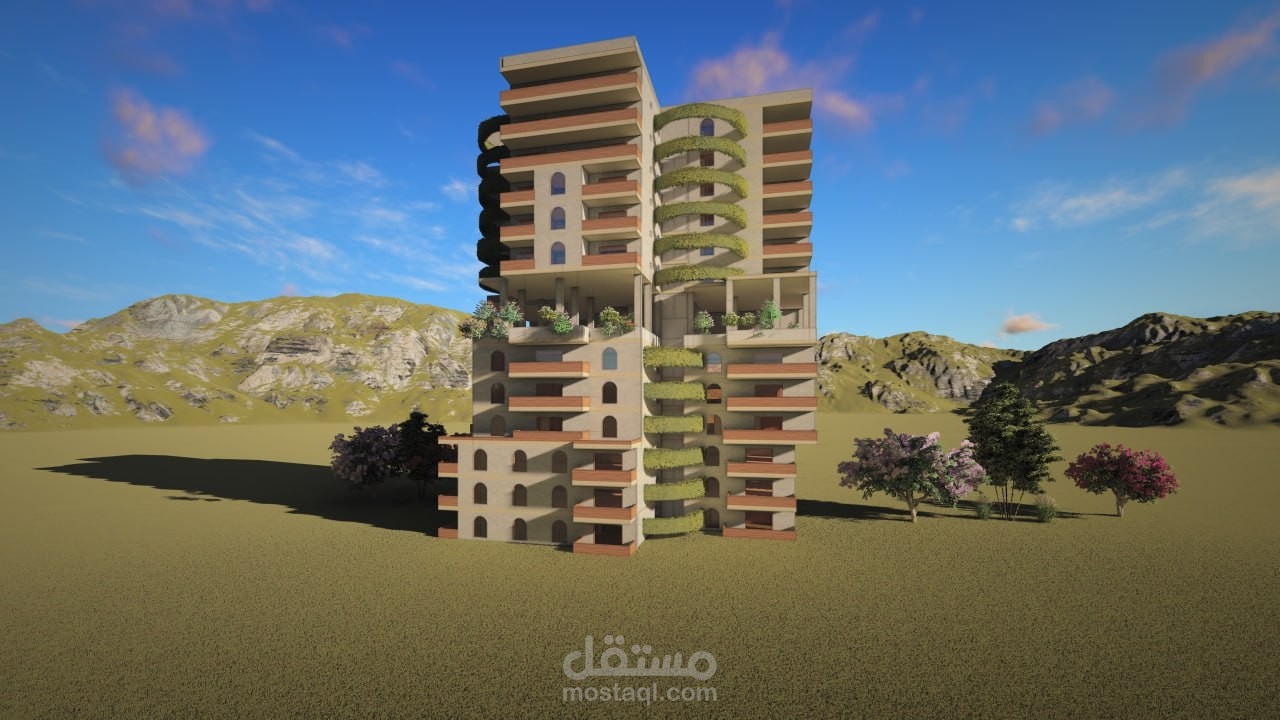 تصميم برج سكني
