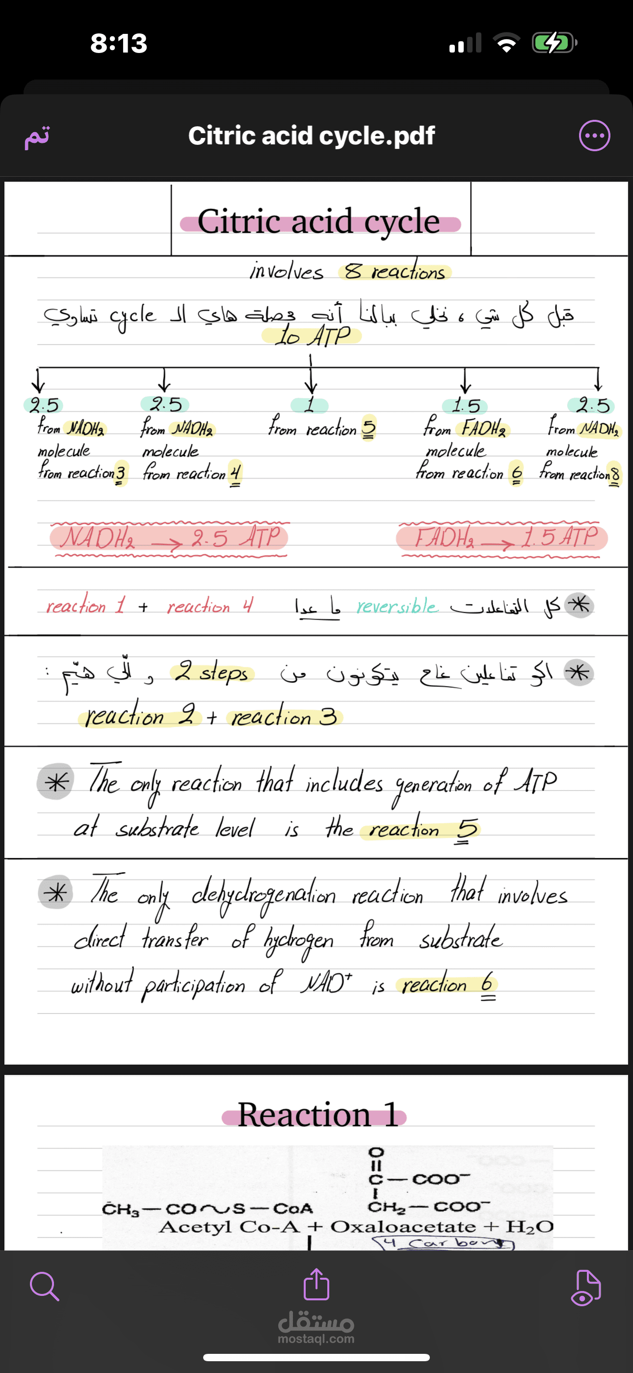 ملخصات طبية